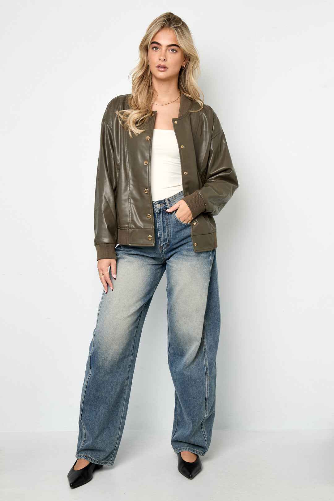 Stylish Army Green & Dark Brown Street Jackets for Fall/Winter