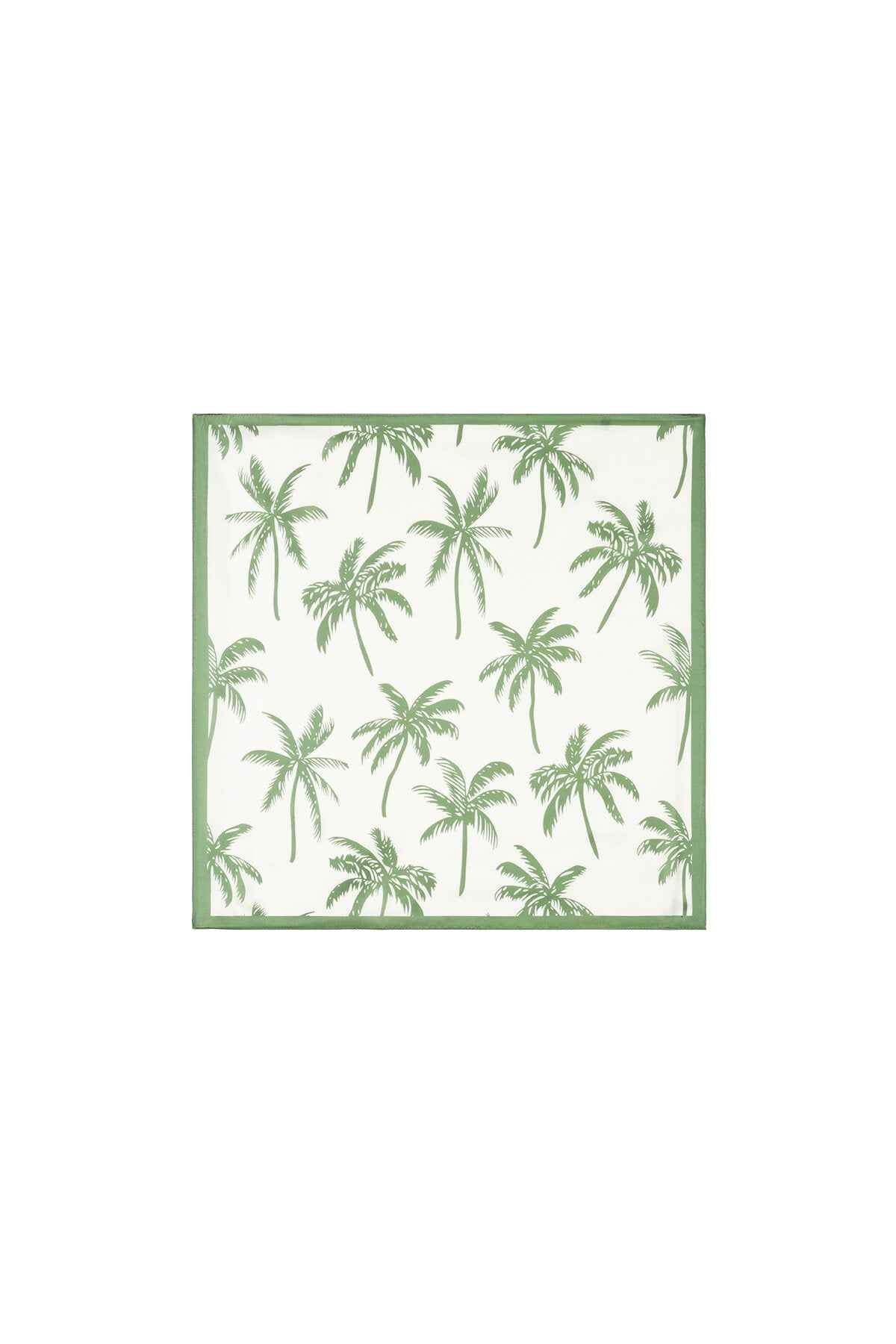 Zomersjaals met plantenmotief, casual, polyester, vakantie-/strandaccessoires