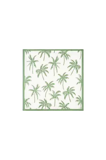 Zomersjaals met plantenmotief, casual, polyester, vakantie-/strandaccessoires