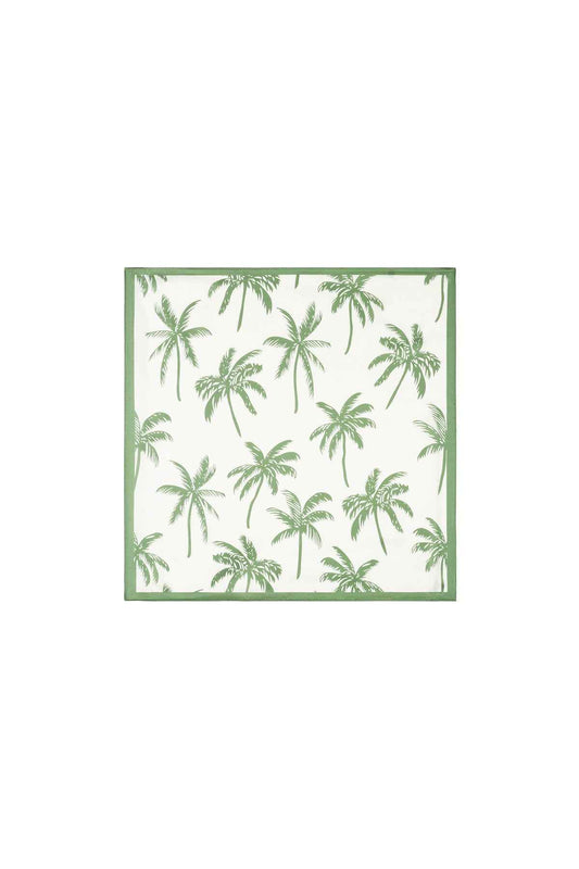 Zomersjaals met plantenmotief, casual, polyester, vakantie-/strandaccessoires
