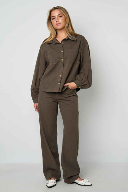 de cowgirl & dol op luipaardprint jeans