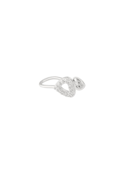 Elegant All-Fit Heart Ear Cuffs for Women