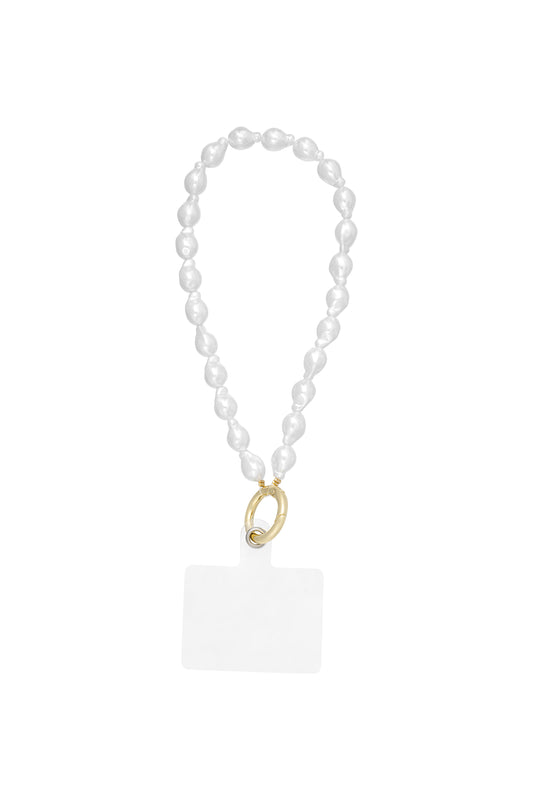 Elegant White Gold Phone Chain - Stay Stylish & Connected