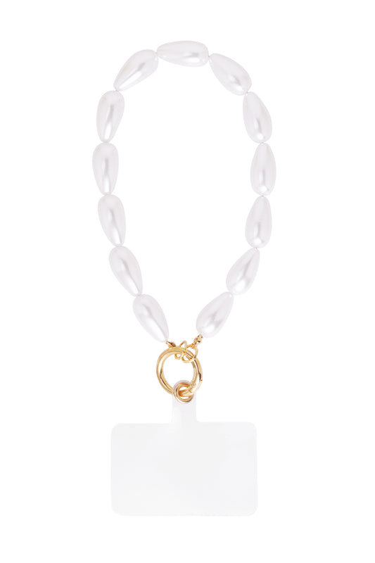 Stylish White Phone Chain for Secure Holding