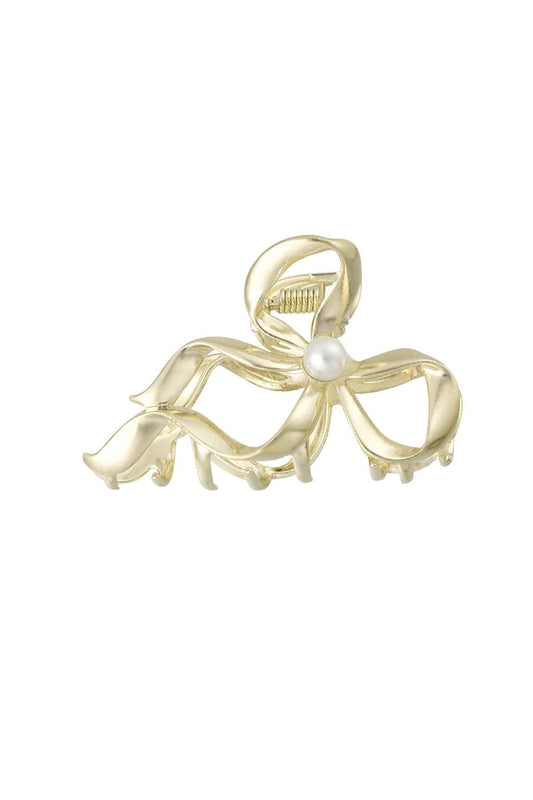 Elegant Gold Alloy Hair Clip for Stylish Looks