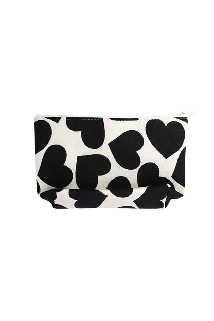 Chic Red and Black Makeup Bags for Daily Use