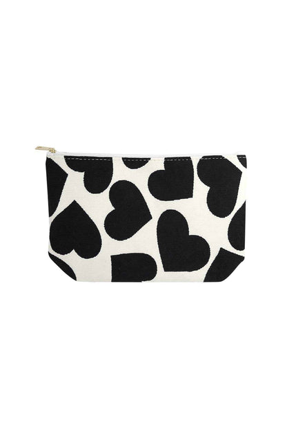 Chic Red and Black Makeup Bags for Daily Use