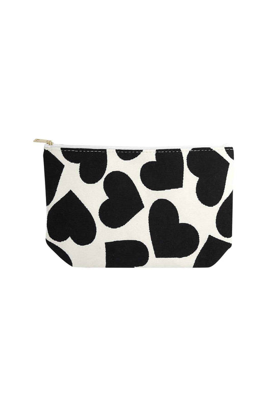 Chic Red and Black Makeup Bags for Daily Use