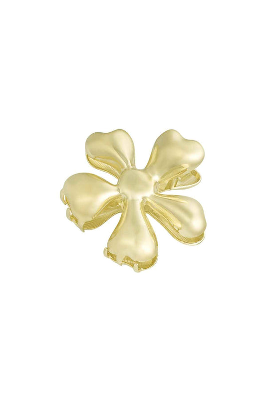 Elegant Gold Alloy Hair Clip for Stylish Looks