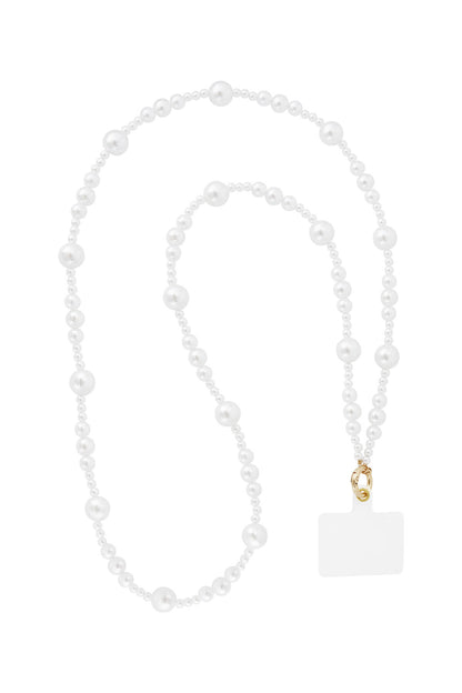 Elegant White Gold Phone Chain for Daily Use