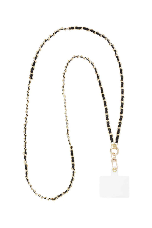 Stylish Aluminum Phone Chain in Red, Black, Beige