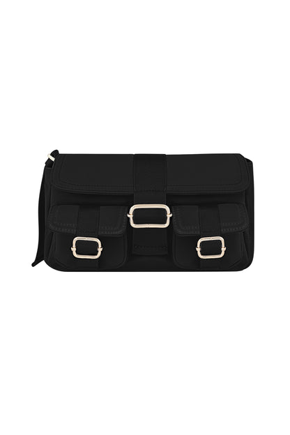 Stylish Polyester Shoulder Bag in Pink, Blue, Black, Beige & Cream