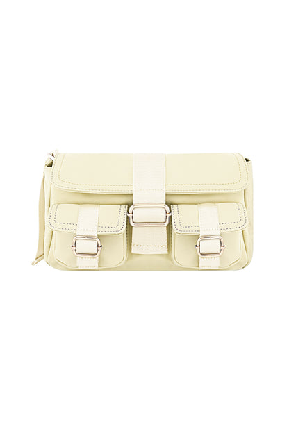 Stylish Polyester Shoulder Bag in Pink, Blue, Black, Beige & Cream