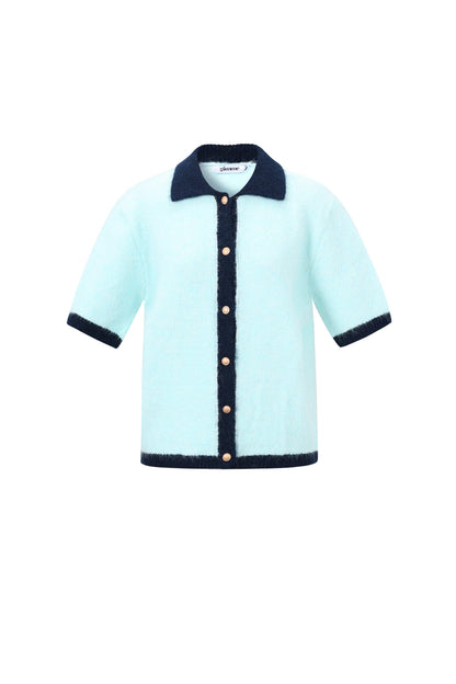 Soft Knit Cardigan for Spring/Summer in Pink, Blue & Beige