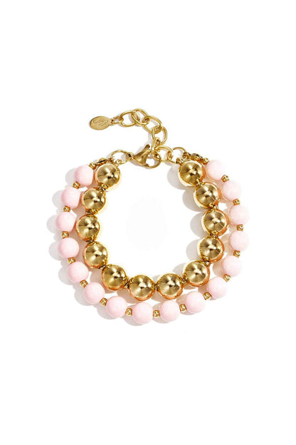 Linked bead bracelets
