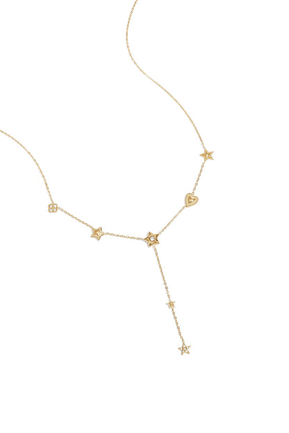 Elegant Heart & Star Pendant Necklace for Women