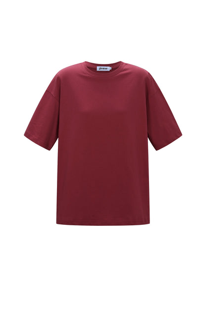 Gimme All Fit Casual Cotton T-Shirt in Orange & Red