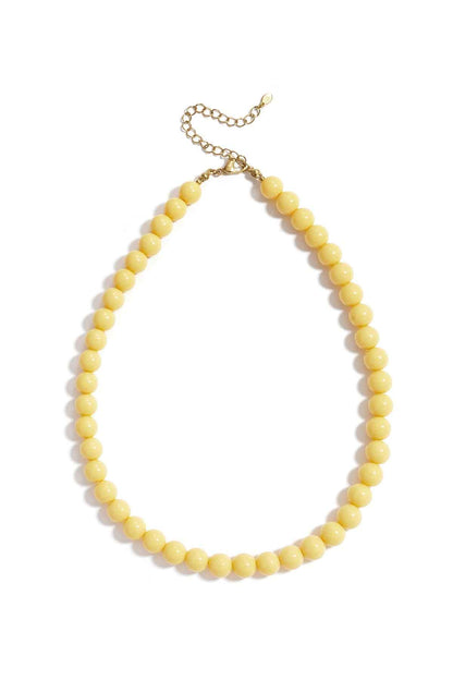 Necklace with medium beads-10mm