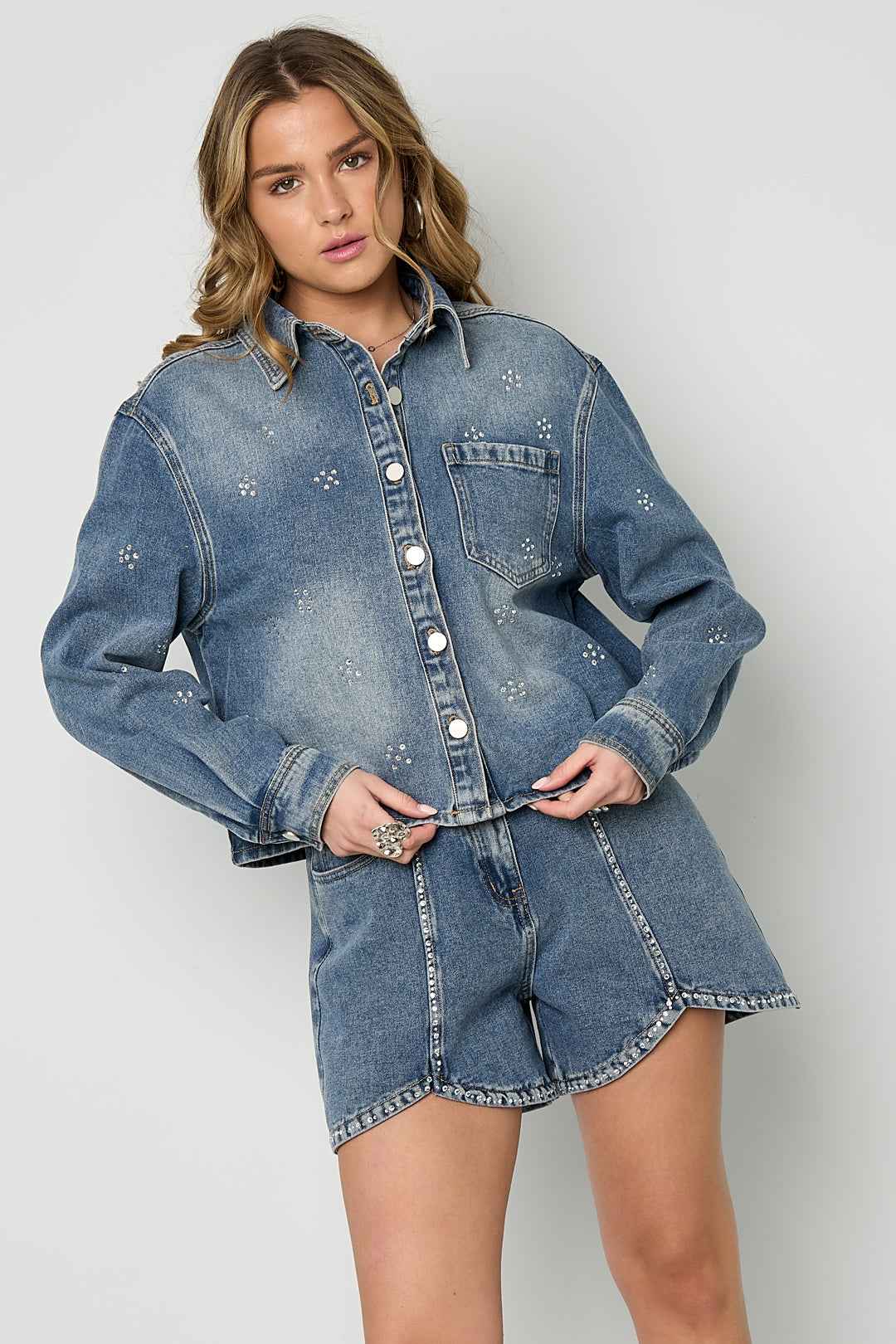 Strass denimjas
