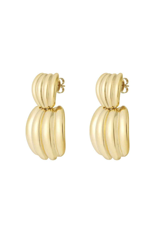 Stylish Stainless Steel Drop Earrings for Everyday Wear