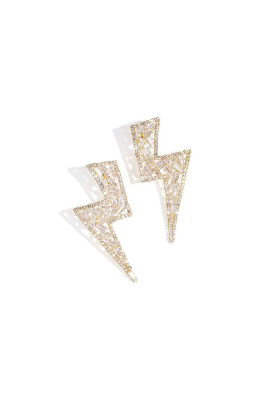 Elegant Irregular Shaped Party Earrings - Silver & Gold