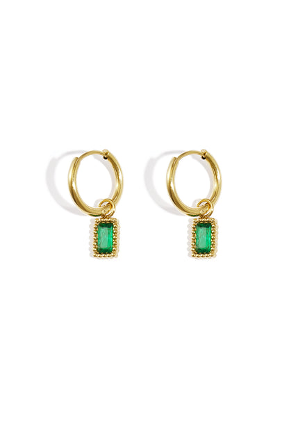 Stylish Pink & Green Drop Earrings for Spring