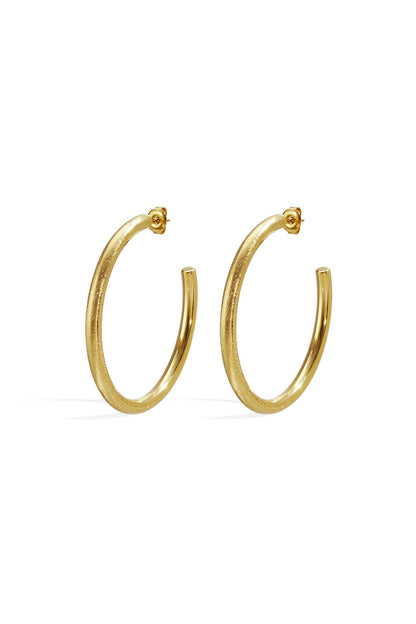 Elegant Circle Hoop Earrings for Women, Silver & Gold