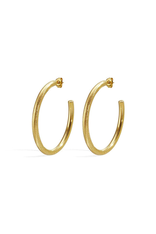 Elegant Circle Hoop Earrings for Women, Silver & Gold