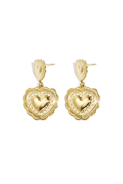 Oorbellen met hartvormige hangers