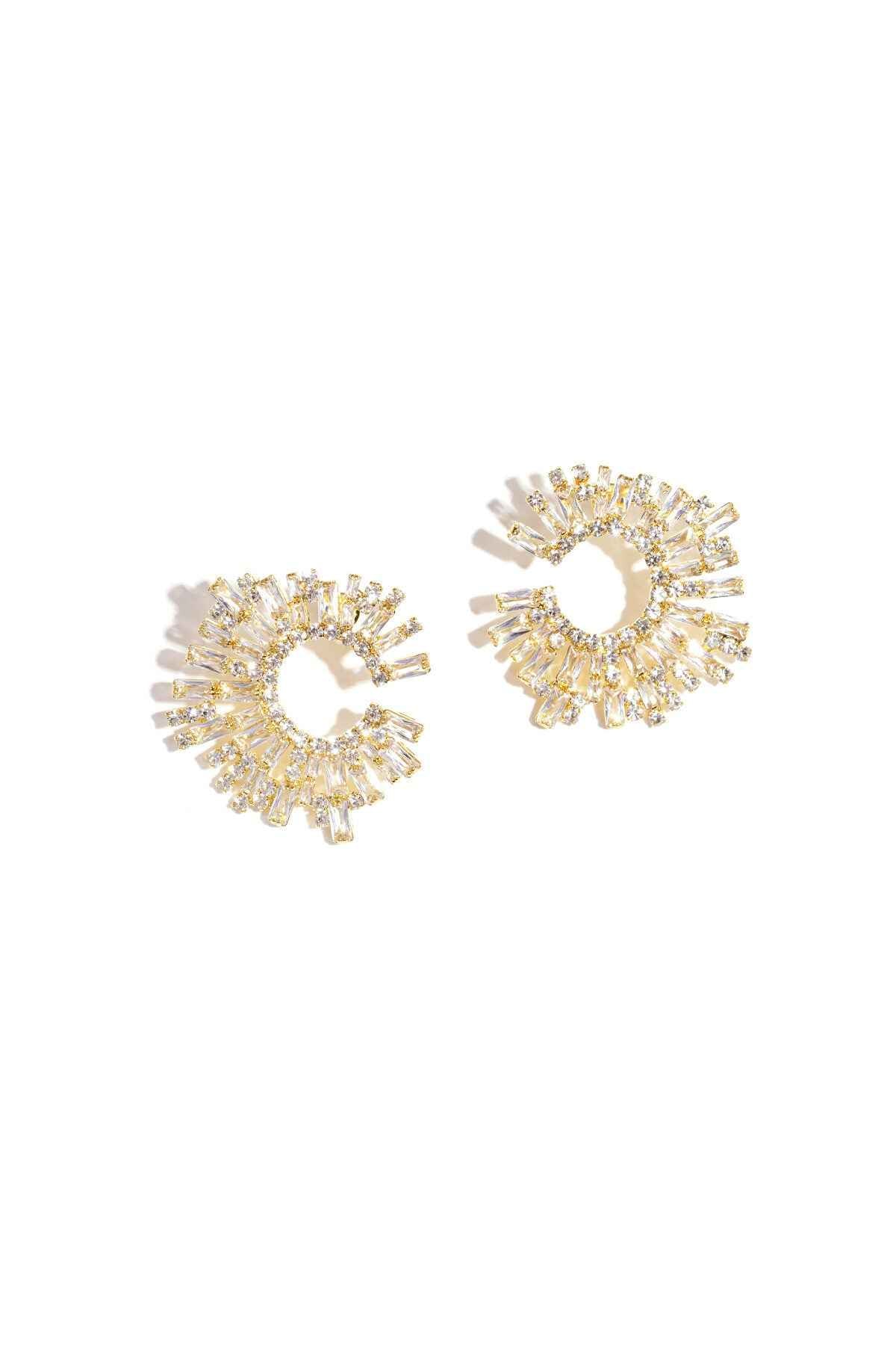 Elegant Circle Party Earrings for Christmas Glam