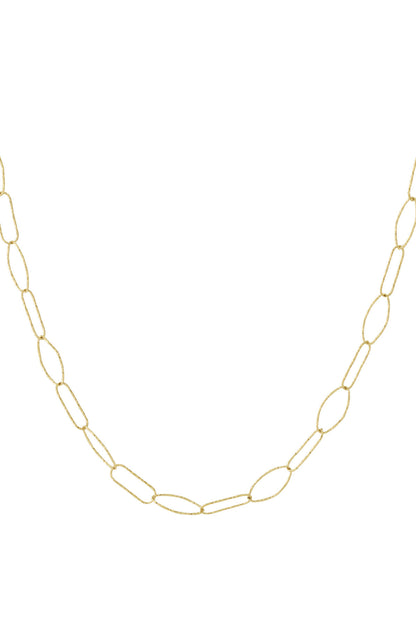 Elegant 304S Steel Chain Necklace, All Fit, Simple & Chic