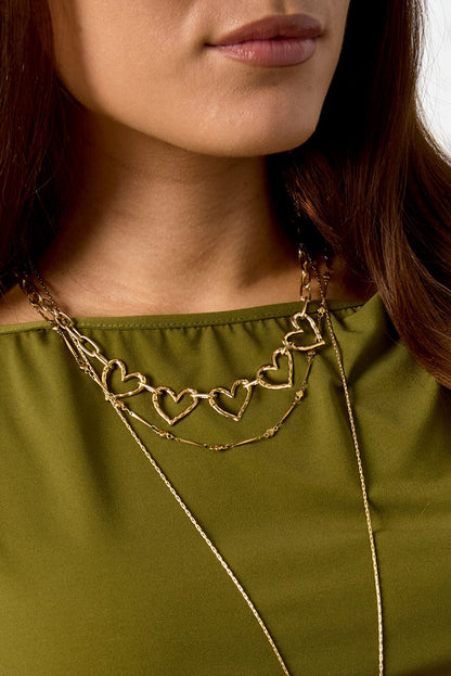 Elegant Heart Chain Necklace for Daily Wear