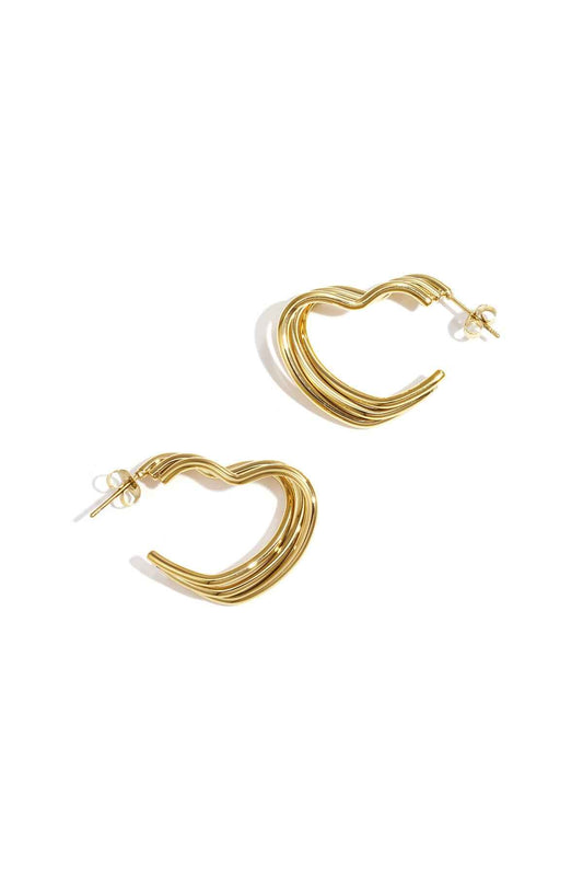 Stylish Heart Hoop Earrings for Everyday Wear