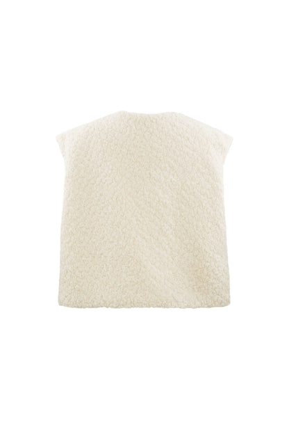 Woven Polyester Fiber Vrouwen Vest Casual Solid Color Fall/Winter
