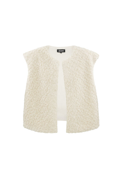 Woven Polyester Fiber Vrouwen Vest Casual Solid Color Fall/Winter