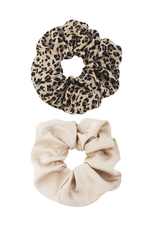 Elegant Beige Scrunchie for Stylish Hair Ties