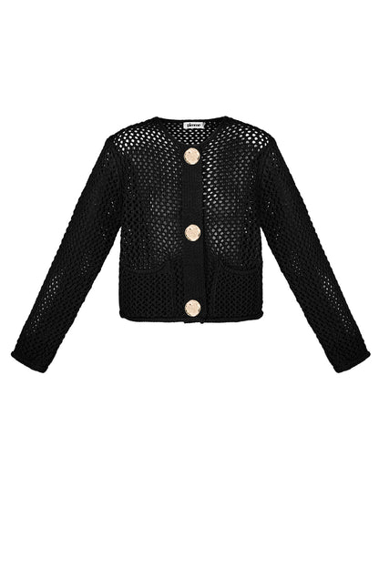 Soft Polyester Knit Cardigan for Cozy Style