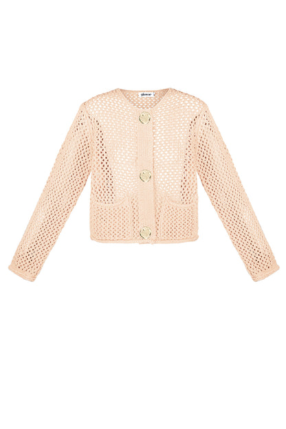 Soft Polyester Knit Cardigan for Cozy Style