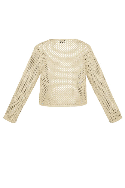 Soft Polyester Knit Cardigan for Cozy Style