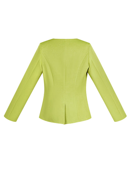 Elegant Ladies' Suit Set in Green, Black & Lilac