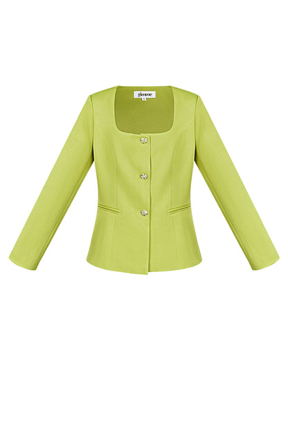 Elegant Ladies' Suit Set in Green, Black & Lilac