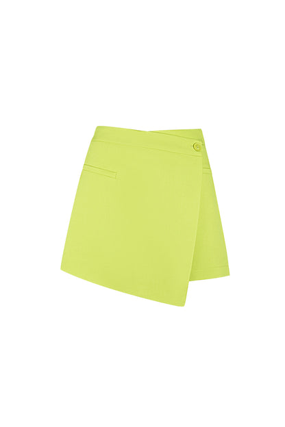 Stylish Green, Fuchsia, Beige Mini Skirt for Fashionistas