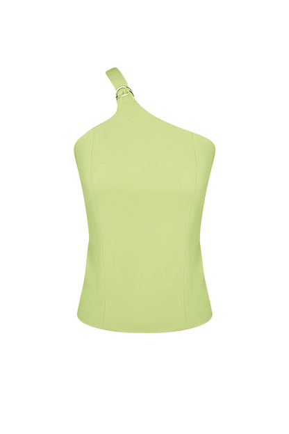 Stylish Sleeveless Top in Pink, Green & Beige - Comfort Meets Fashion