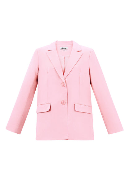 Elegant Ladies' Suit Set - Pink, Black, Cream