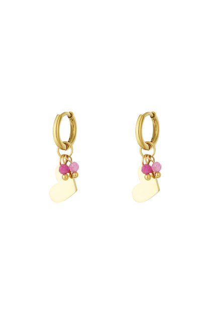 Elegant Heart-Shaped Drop Earrings for Daily Wear