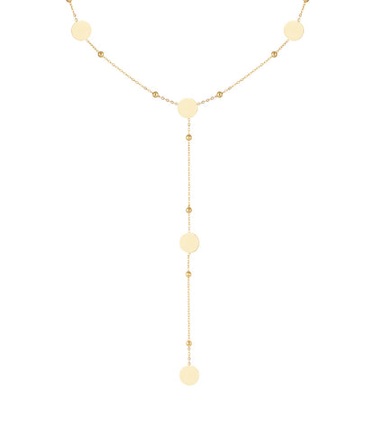Elegant Long Necklace in Silver & Gold, Casual Style