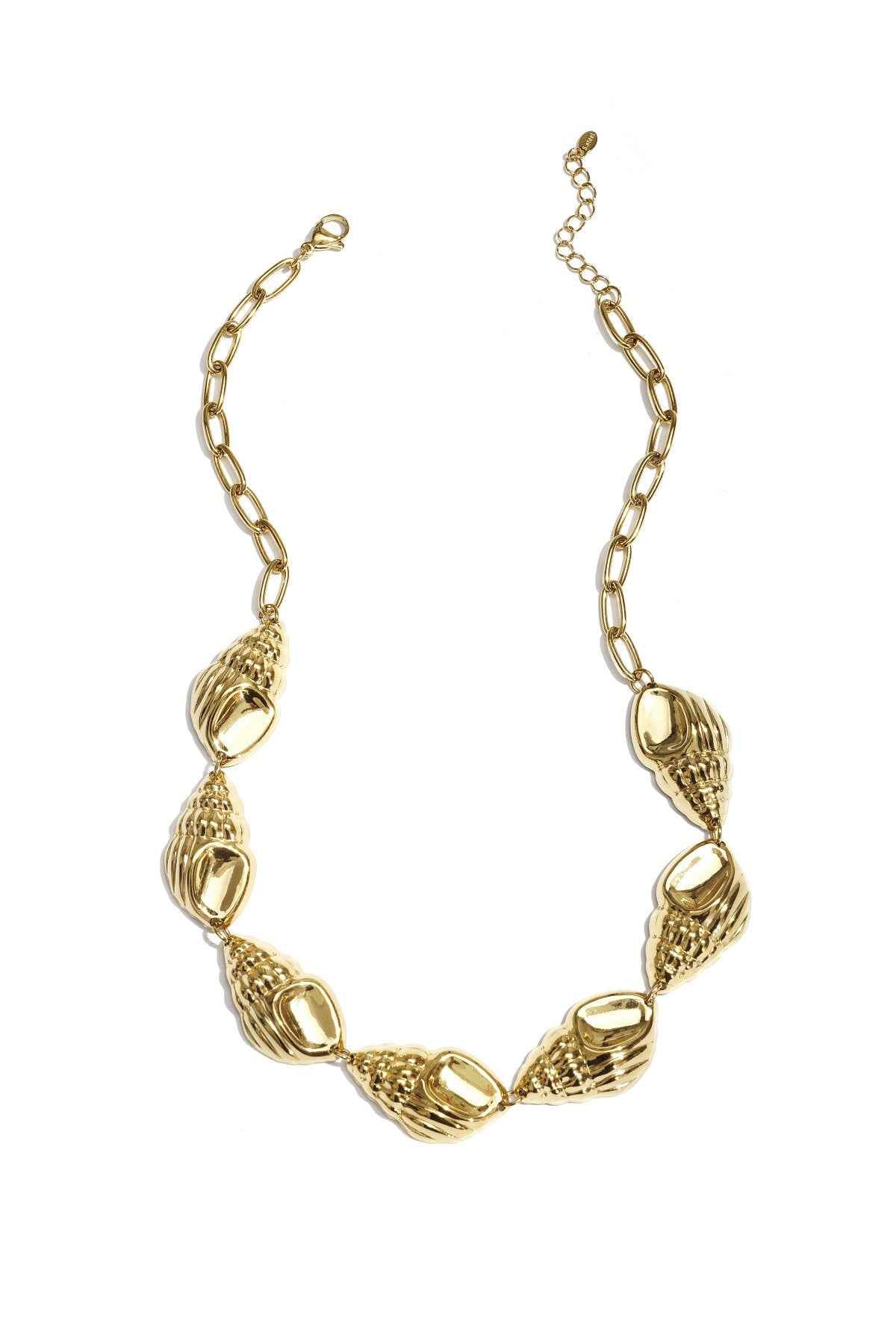 Statement ketting met grote schelpen