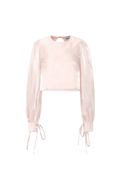 Glanzende parelblouse