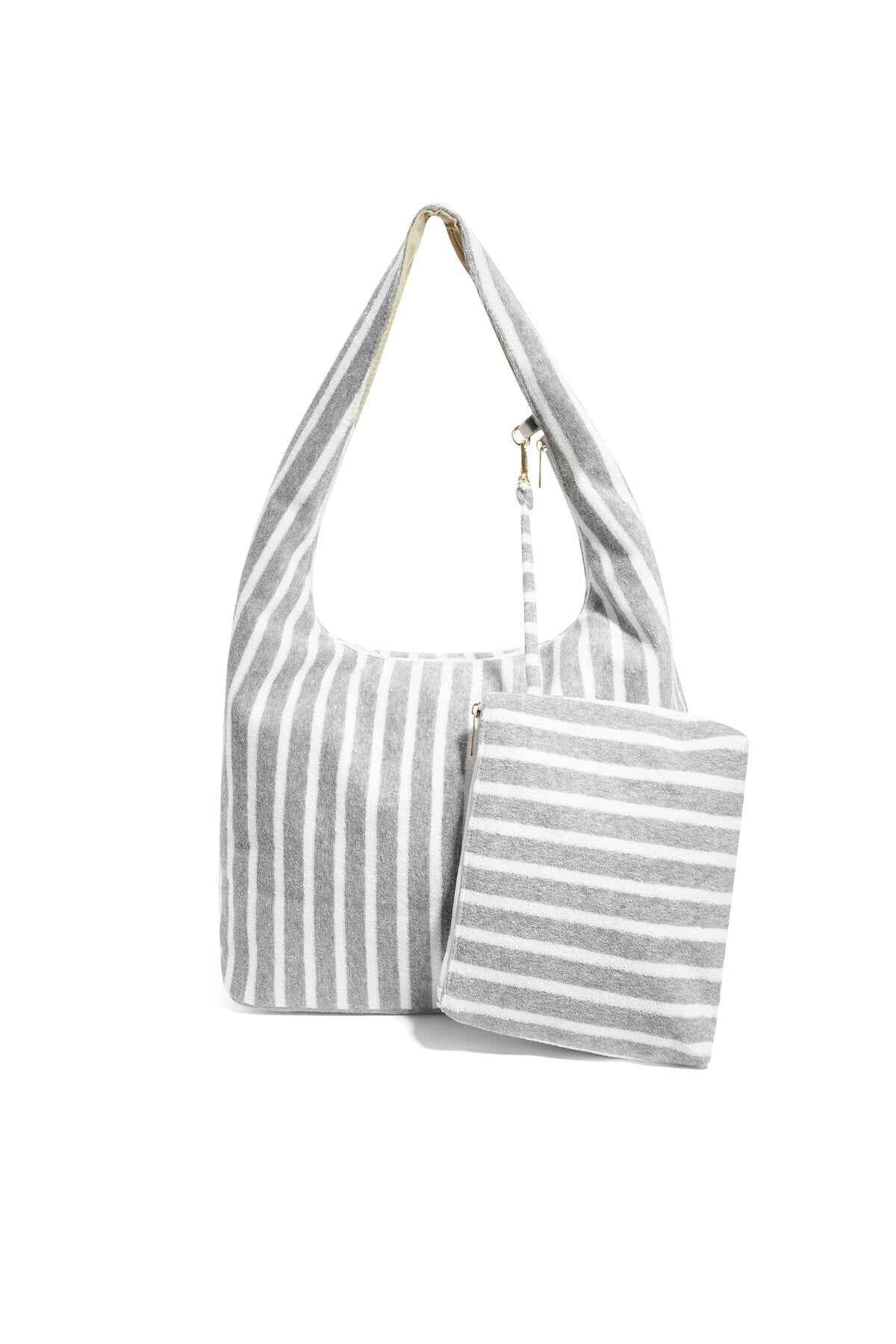Shoppertassen met strepen, eenvoudig, polyester, dagelijkse accessoires