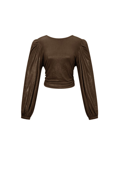 Sexy Knitted Long Sleeve Top for Fall/Winter